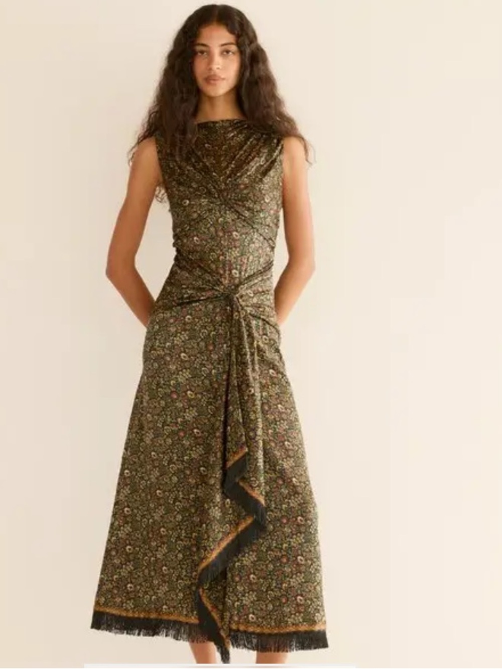 DÔEN
Cataline Floral Print Silk Satin Dress - Picture 2 of 8